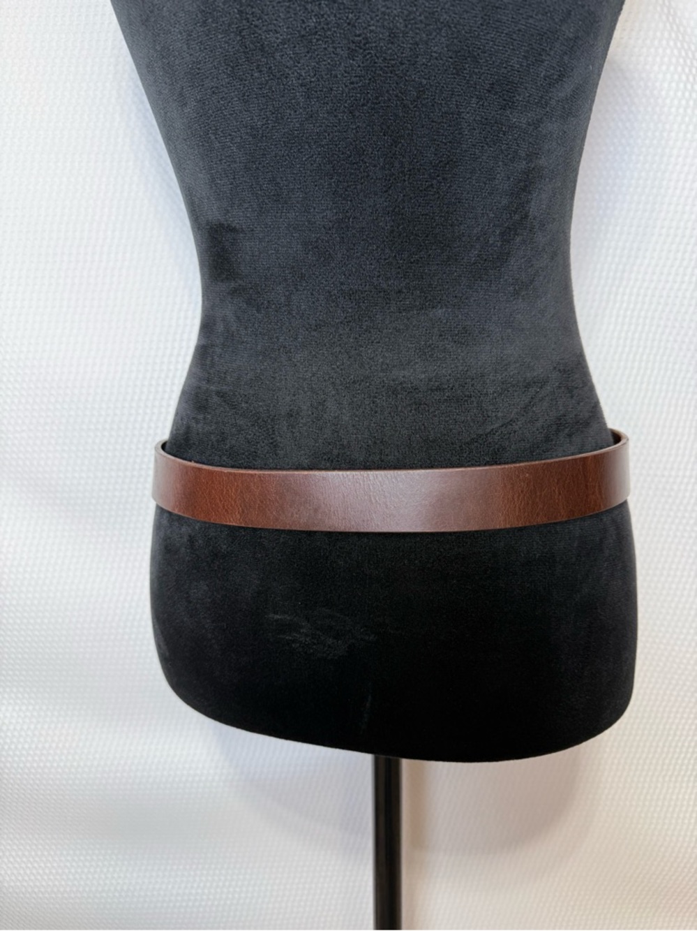 AMIEE LYNN Genuine Leather Belt Brown Brass Buckle Women’s Large Made In India - Picture 3 of 12